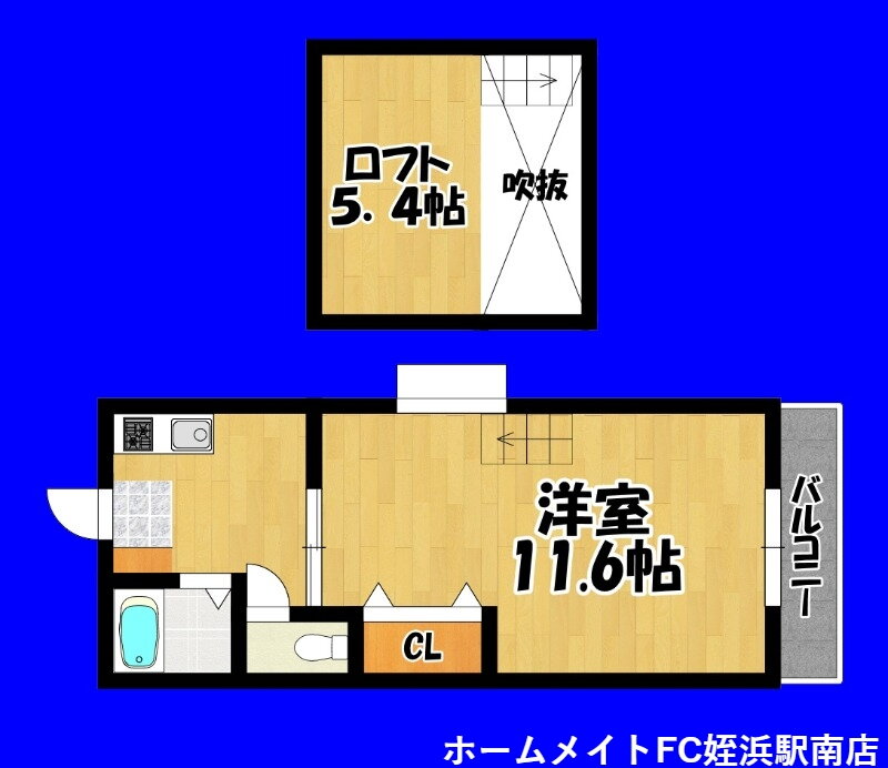 福岡県福岡市西区小戸３ 姪浜駅 1SK アパート 賃貸物件詳細