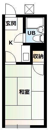 スカイハイツ 2階 1K 賃貸物件詳細