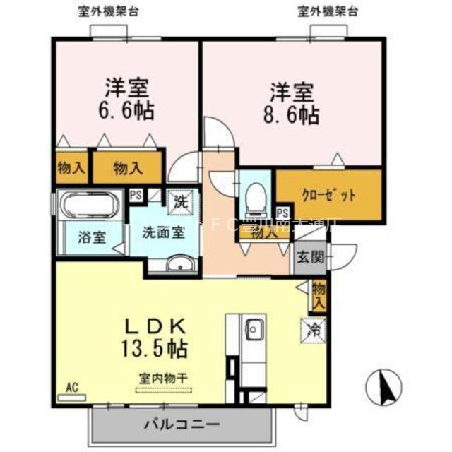 グレイス代田 3階 2LDK 賃貸物件詳細