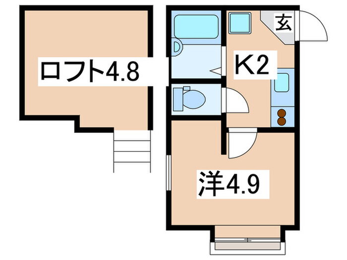 リ－ヴェルポ－ト横浜三ッ沢Ｖ 2階 1K 賃貸物件詳細