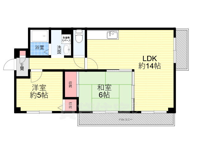 リバーサイド中山 2階 2LDK 賃貸物件詳細