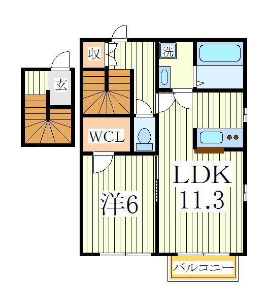 千葉県流山市市野谷 流山セントラルパーク駅 1LDK アパート 賃貸物件詳細