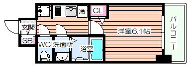 大阪府大阪市大正区三軒家西１ 大正駅 1K マンション 賃貸物件詳細