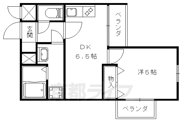 京都府京都市山科区音羽西林 東野駅 1DK マンション 賃貸物件詳細