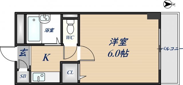 大阪府東大阪市旭町 瓢箪山駅 1K マンション 賃貸物件詳細