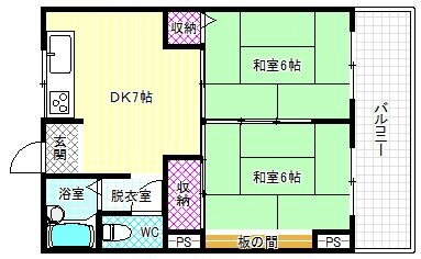 大阪府富田林市錦織中２ 滝谷不動駅 2DK マンション 賃貸物件詳細