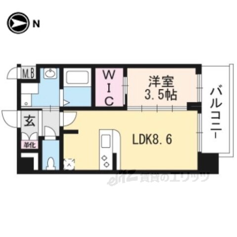 京都府京都市南区東九条宇賀辺町 九条駅 1LDK マンション 賃貸物件詳細