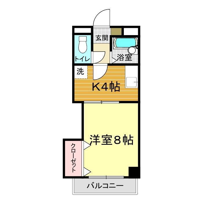 山口県下関市一の宮町４ 1K マンション 賃貸物件詳細
