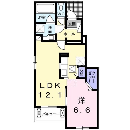プリマベーラＫ 1階 1LDK 賃貸物件詳細