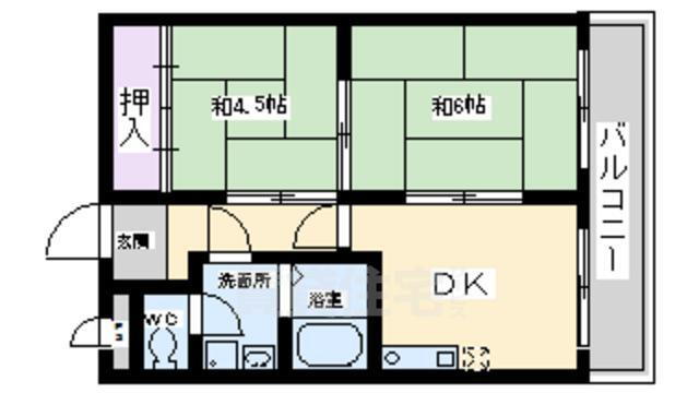 大阪府堺市堺区熊野町東４ 堺東駅 2DK マンション 賃貸物件詳細