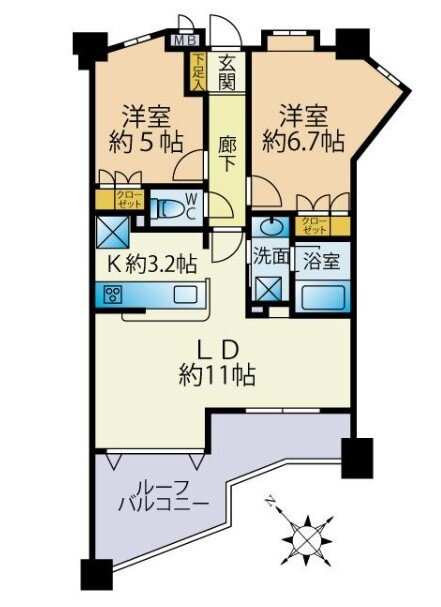 東京都中央区勝どき２ 勝どき駅 2LDK マンション 賃貸物件詳細