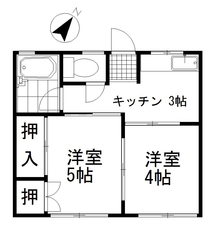 シティハイム鴨田 1階 2K 賃貸物件詳細