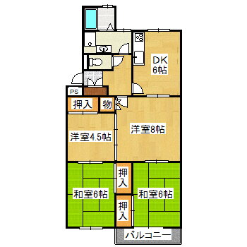 兵庫県宝塚市逆瀬台１ 逆瀬川駅 4DK マンション 賃貸物件詳細