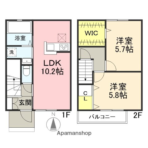 コンフォートメロウ 2LDK 賃貸物件詳細