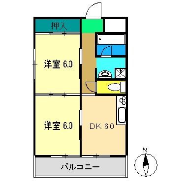 高知県南国市駅前町２ 後免駅 2DK マンション 賃貸物件詳細