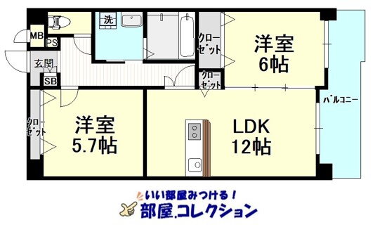 福岡県北九州市小倉北区上富野３ 小倉駅 2LDK マンション 賃貸物件詳細