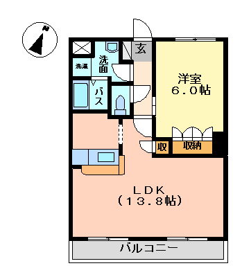 広島県東広島市八本松飯田７ 八本松駅 1LDK アパート 賃貸物件詳細