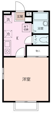 クロスローズＡ 2階 1K 賃貸物件詳細