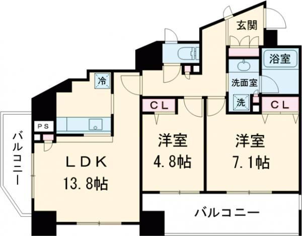 東京都荒川区荒川２ 三河島駅 2LDK マンション 賃貸物件詳細