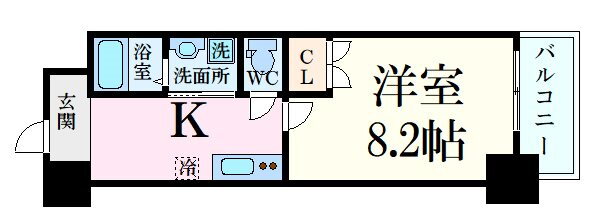 広島県広島市中区大手町５ 鷹野橋駅 1K マンション 賃貸物件詳細