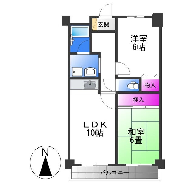 大阪府大阪市平野区平野西３ 平野駅 2LDK マンション 賃貸物件詳細