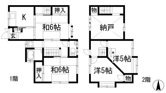 西小路２丁目貸家 4SK 賃貸物件詳細