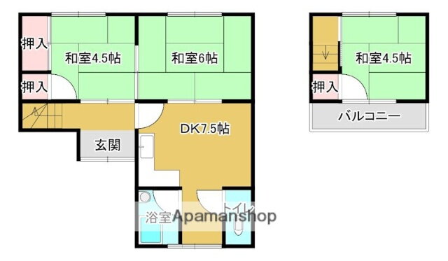 小倉荘 2階 3DK 賃貸物件詳細