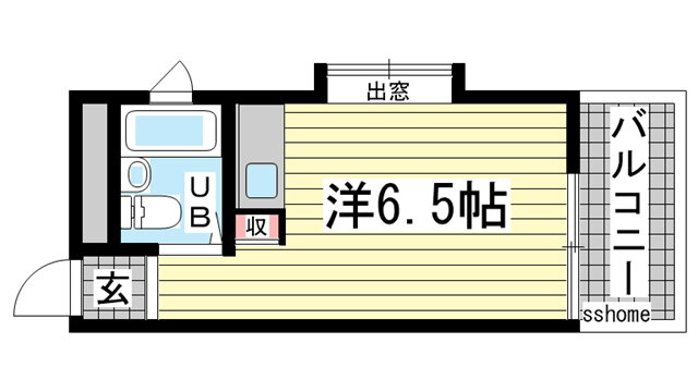パラツィーナ夙川東 5階 ワンルーム 賃貸物件詳細