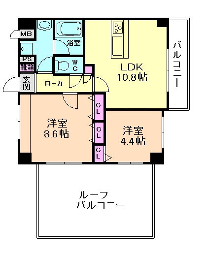 ガーデンレジデンス田川 5階 2LDK 賃貸物件詳細