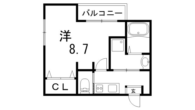 エヌエムサンカンテキャトフＥ棟 2階 1K 賃貸物件詳細