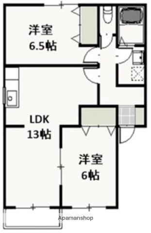 岡山県岡山市中区四御神 東岡山駅 2LDK アパート 賃貸物件詳細