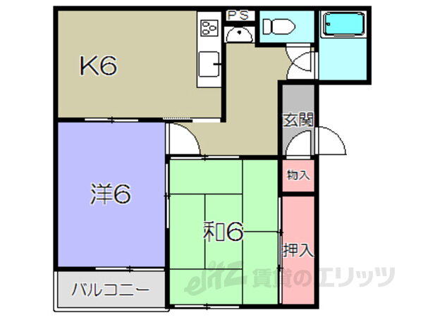 滋賀県東近江市沖野１ 2K アパート 賃貸物件詳細
