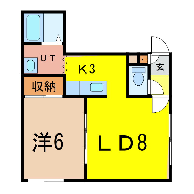 北海道旭川市永山一条５ 旭川駅 1LDK アパート 賃貸物件詳細