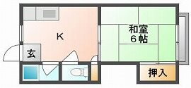 岡山県岡山市中区浜１ 西川原駅 1K アパート 賃貸物件詳細