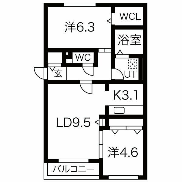 北海道札幌市手稲区手稲本町二条５ 手稲駅 2LDK アパート 賃貸物件詳細