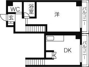 北海道札幌市中央区北七条西２４ 西２８丁目駅 1DK マンション 賃貸物件詳細