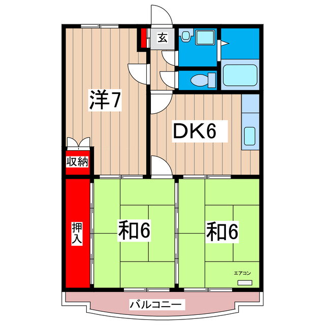 茨城県日立市東多賀町３ 常陸多賀駅 3DK マンション 賃貸物件詳細