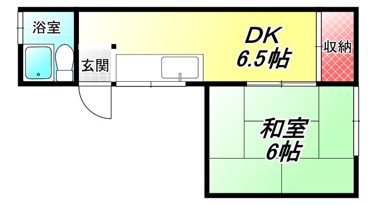 ＲＩＺＯＮＥ大蓮南 3階 1DK 賃貸物件詳細