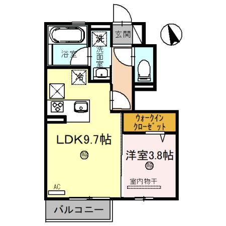 鳥取県米子市東福原８ 富士見町駅 1LDK アパート 賃貸物件詳細