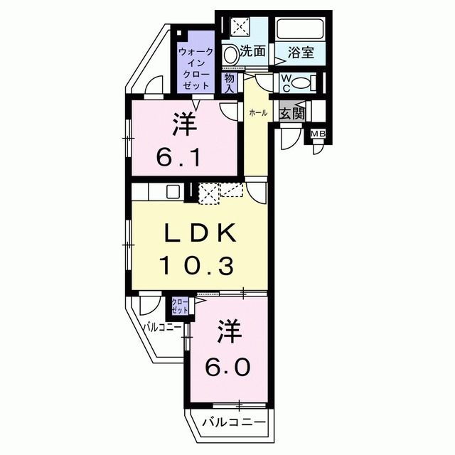 大阪府箕面市粟生新家２ 豊川駅 2LDK アパート 賃貸物件詳細