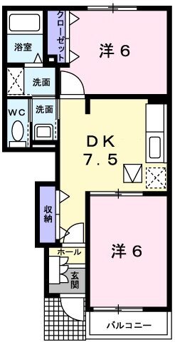兵庫県姫路市網干区垣内本町 山陽網干駅 2DK アパート 賃貸物件詳細
