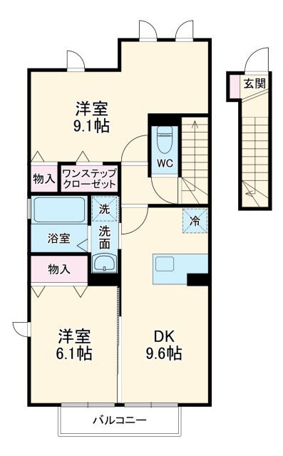 茨城県水戸市千波町 水戸駅 2DK アパート 賃貸物件詳細