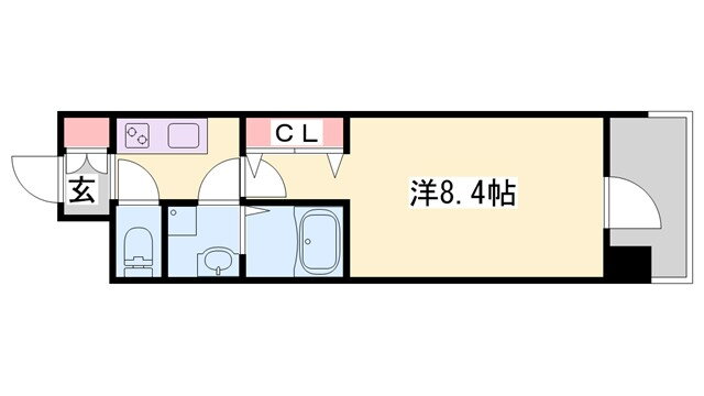 兵庫県姫路市福中町 山陽姫路駅 1K マンション 賃貸物件詳細