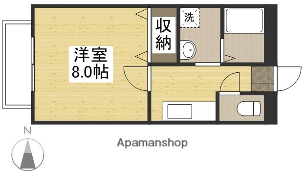 岡山県倉敷市中庄 中庄駅 1K アパート 賃貸物件詳細