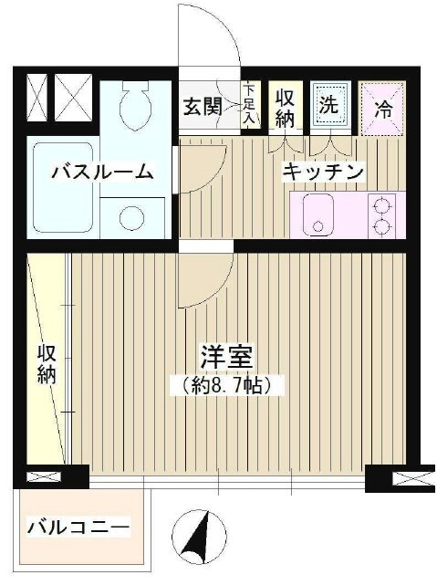 東京都渋谷区広尾５ 広尾駅 1K マンション 賃貸物件詳細