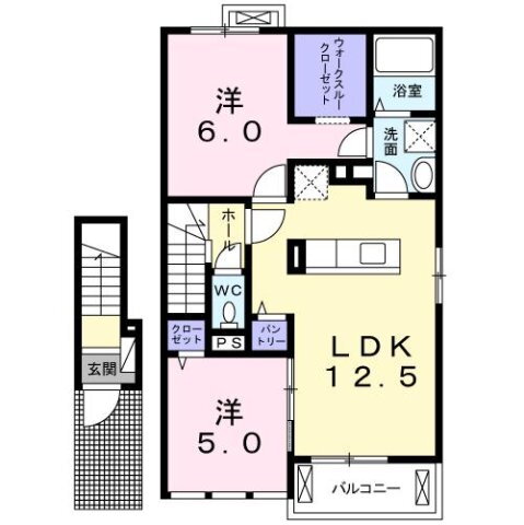 栃木県栃木市薗部町４ 栃木駅 2LDK アパート 賃貸物件詳細