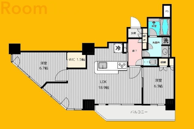東京都中野区東中野５ 東中野駅 2LDK マンション 賃貸物件詳細