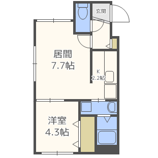 北海道札幌市西区西町北７ 発寒南駅 1LDK マンション 賃貸物件詳細