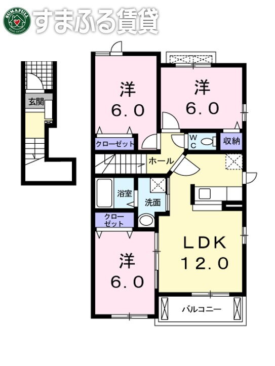 愛知県西尾市徳次町 西尾駅 3LDK アパート 賃貸物件詳細