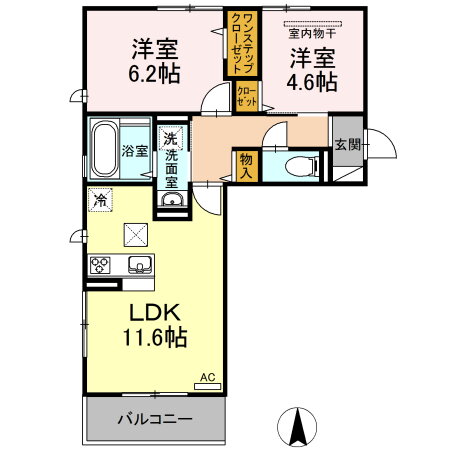 福岡県福岡市東区和白丘３ 福工大前駅 2LDK アパート 賃貸物件詳細